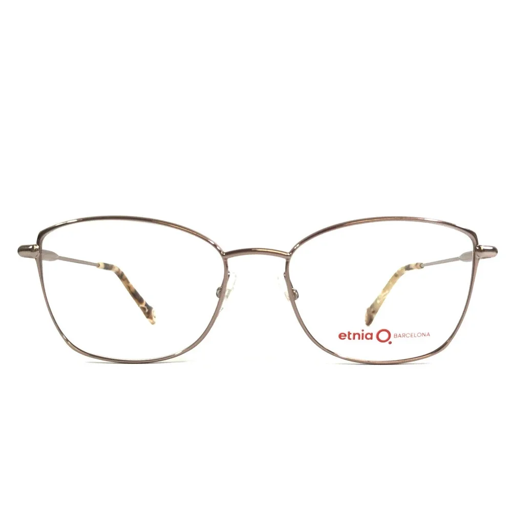 Etnia Barcelona Eyeglasses Frames DORIA PG Pink Gold Cat Eye Wire Rim 55-18-142